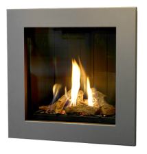 image of a gas fireplace