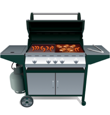 image of a propane grill