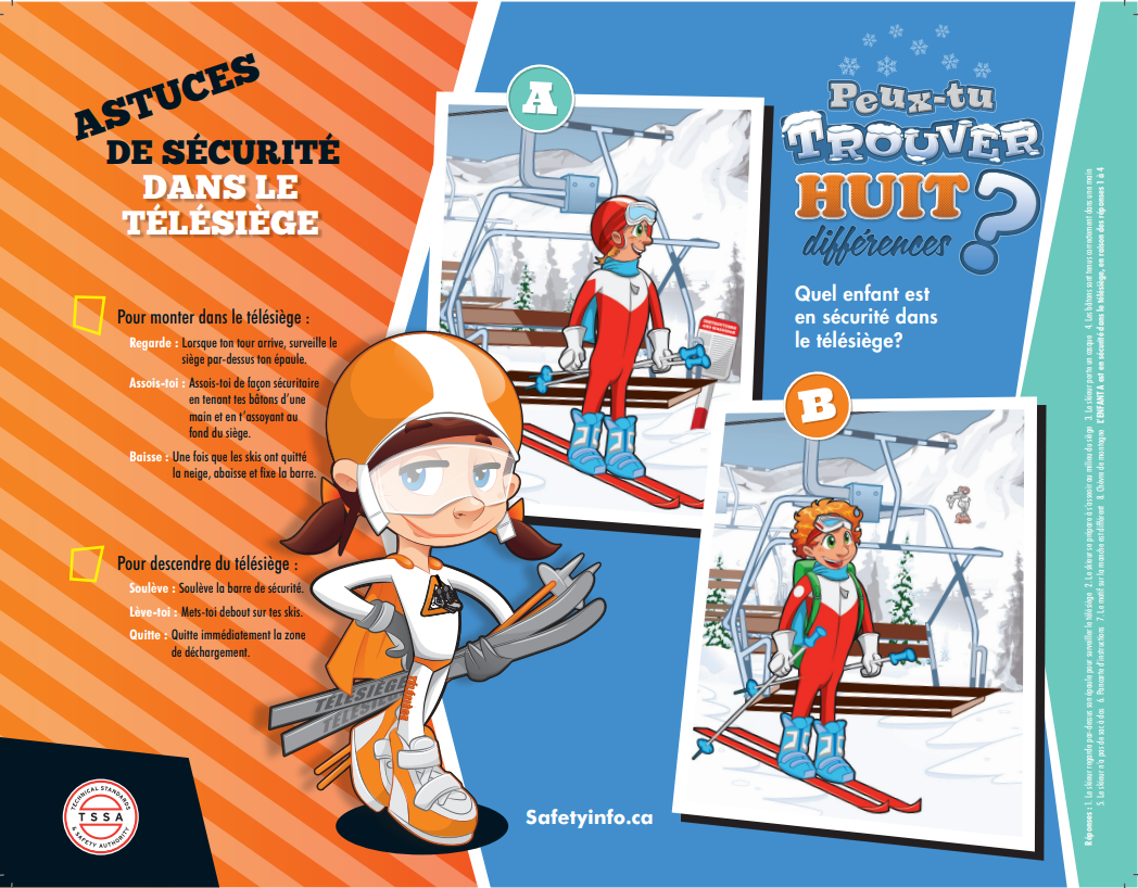 ASTUCES DE SÉCURITÉ DANS LE TÉLÉSIÈGE